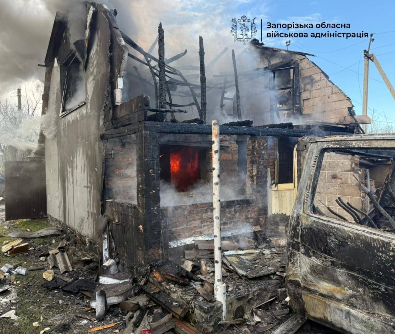 Последствия обстрела Запорожья 13 января 2025 года. Фото — Иван Федоров, Запорожская ОВА Последствия обстрела Запорожья 13 января 2025 года. Фото — Иван Федоров, Запорожская ОВА