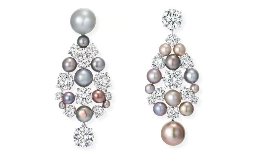 Жемчуг разных оттенков.