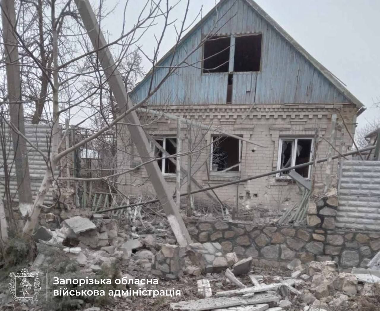 Наслідки обстрілів у Запоріжжі 19 січня. Фото — Іван Федоров, Запорізька ОВА