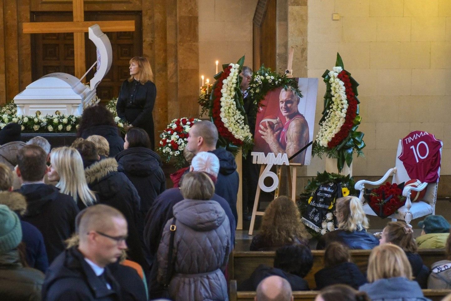 Церемонія прощання з Янісом Тіммою в Ризі (Латвія)
