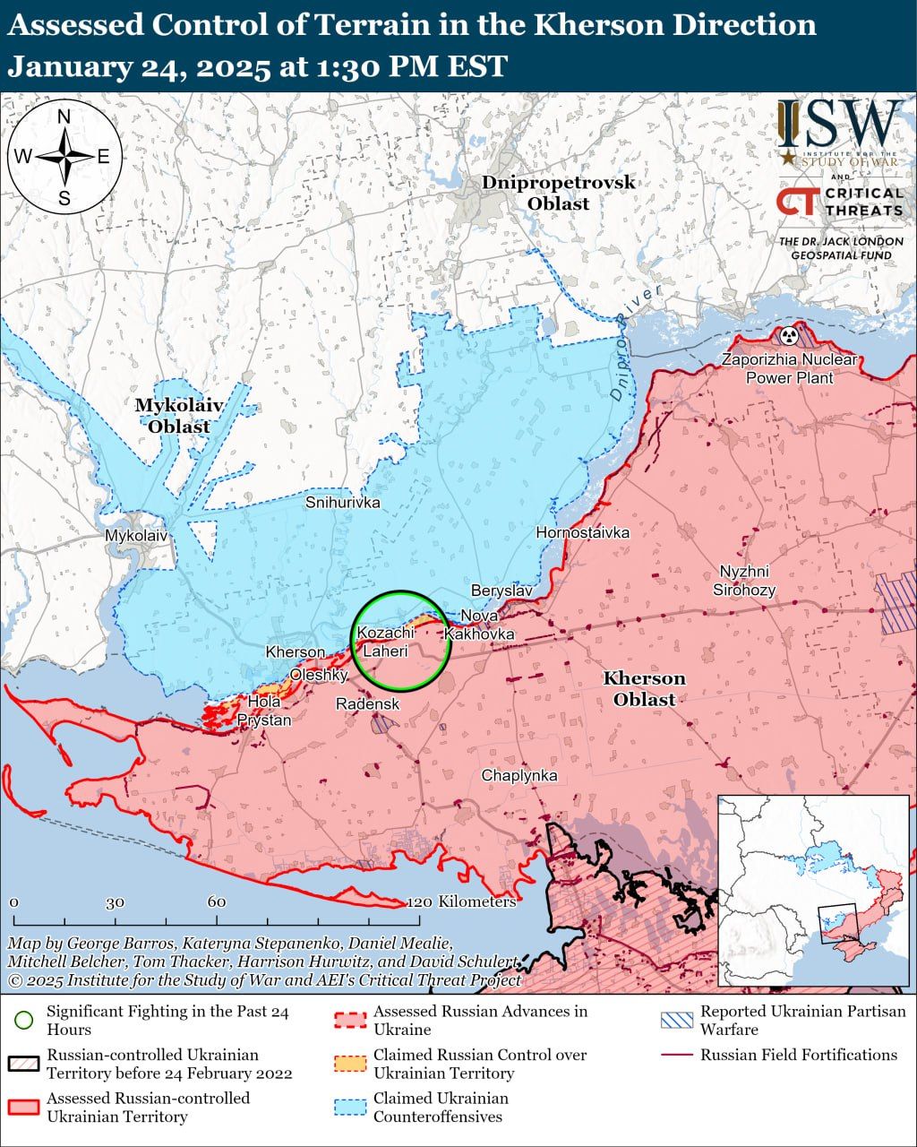 Росіяни прорвалися вперед на шести напрямках, а у ЗСУ є успіхи під Торецьком — карти ISW 10