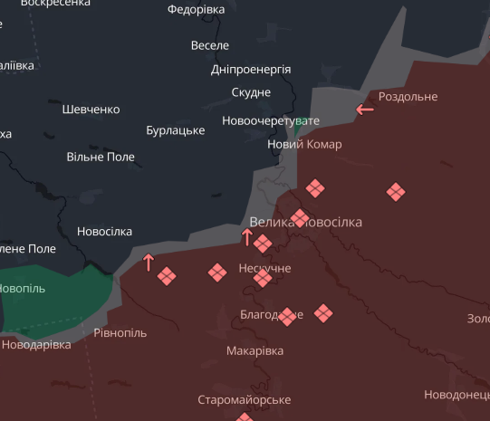 Росіяни не припиняють атакувати поблизу Великої Новосілки