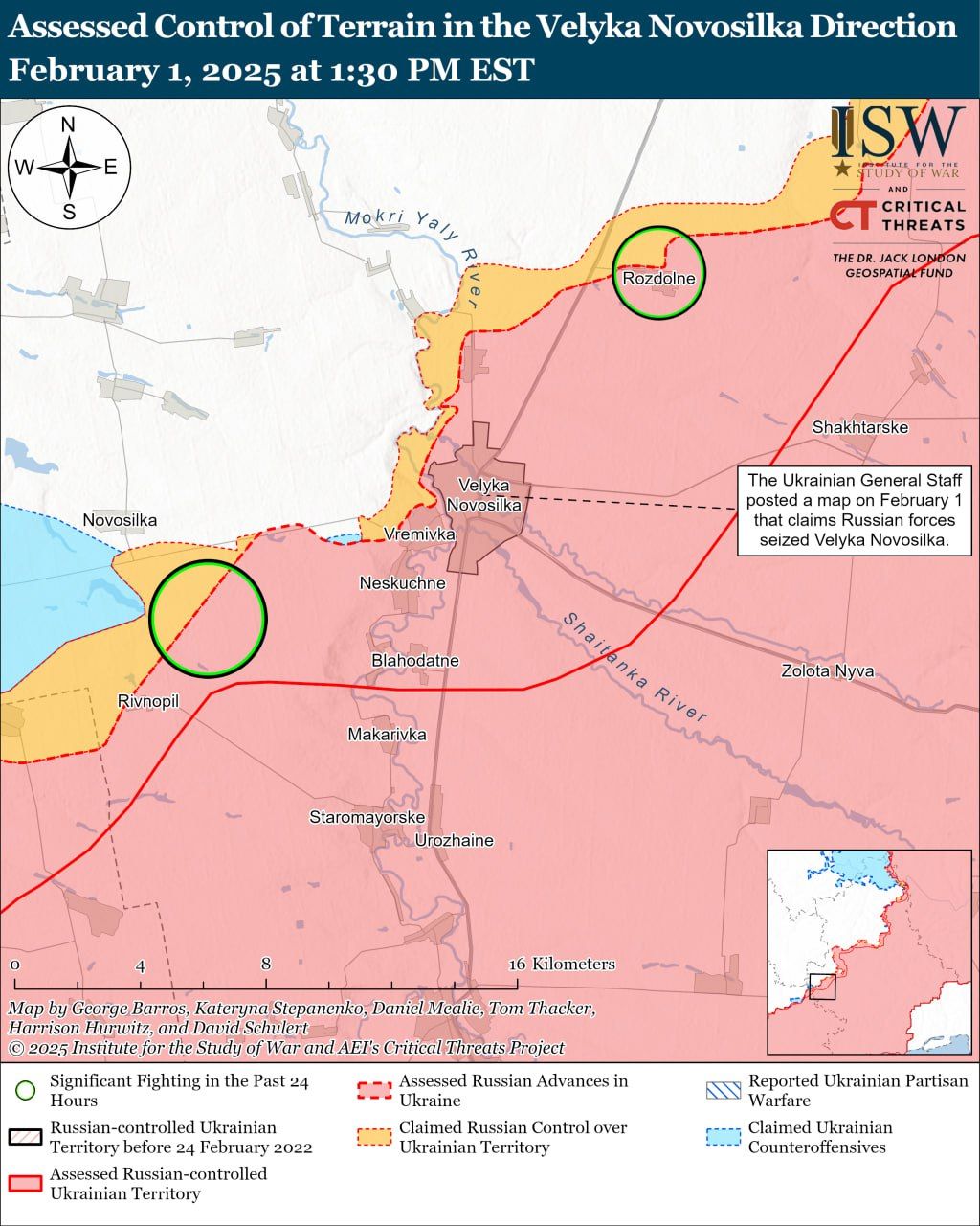 Сили оборони просуваються під Торецьком, а окупанти наступають під Покровськом — карти ISW 7
