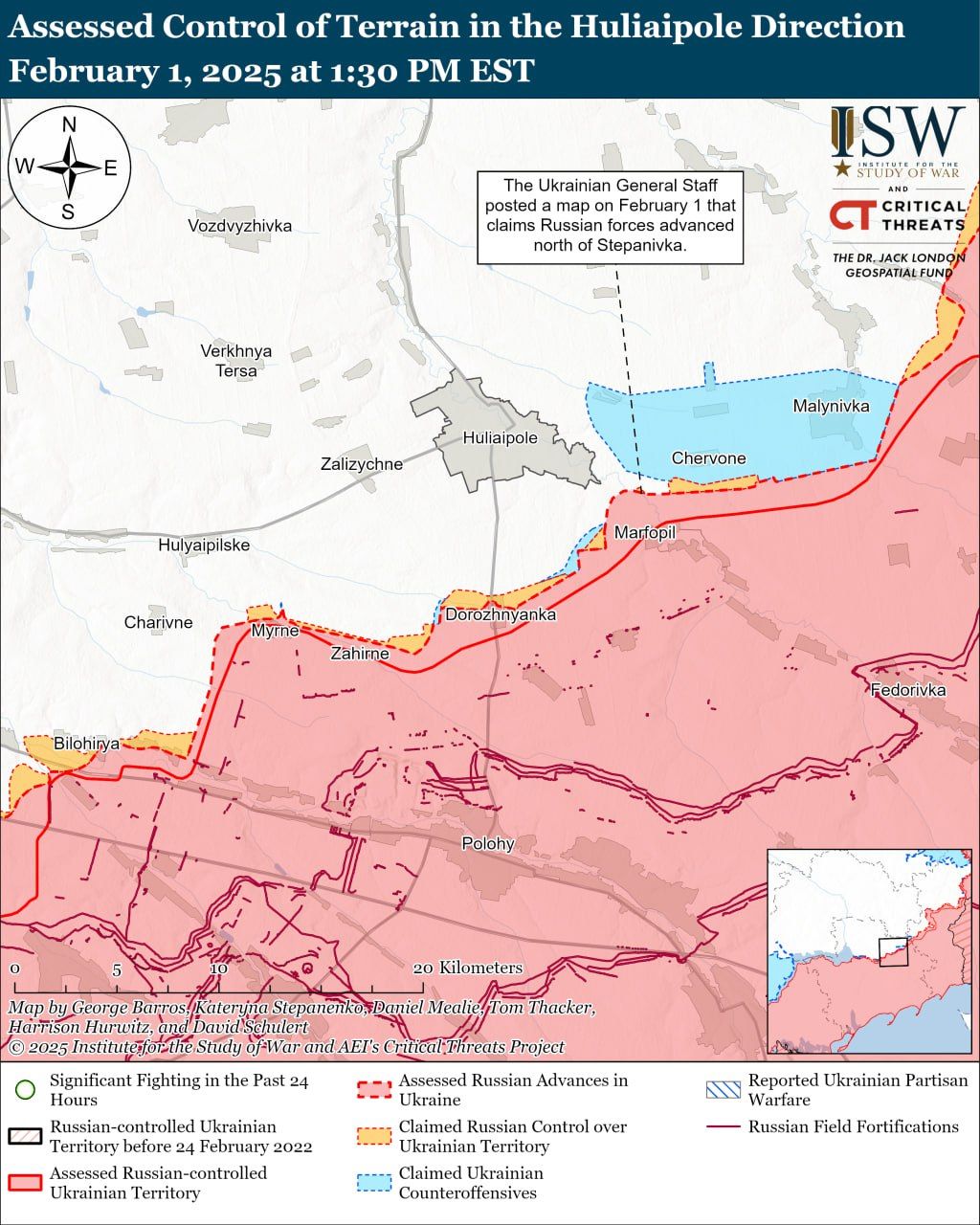 Сили оборони просуваються під Торецьком, а окупанти наступають під Покровськом — карти ISW 9