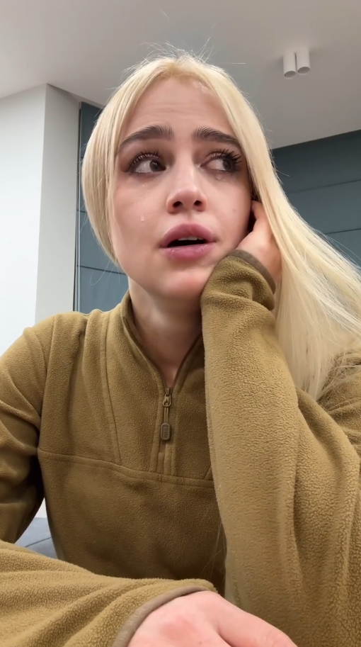 Інна Бєлєнь не змогла стримати сльози. Скриншот: Instagram/tsvit_terenu Інна Бєлєнь не змогла стримати сльози. Скриншот: Instagram/tsvit_terenu