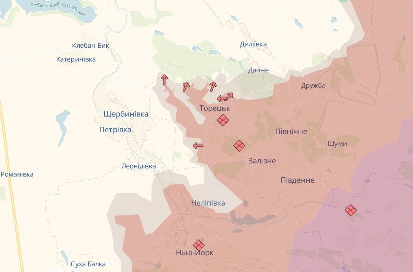 Росіяни просунулися у Торецьку 8 лютого 2025 року