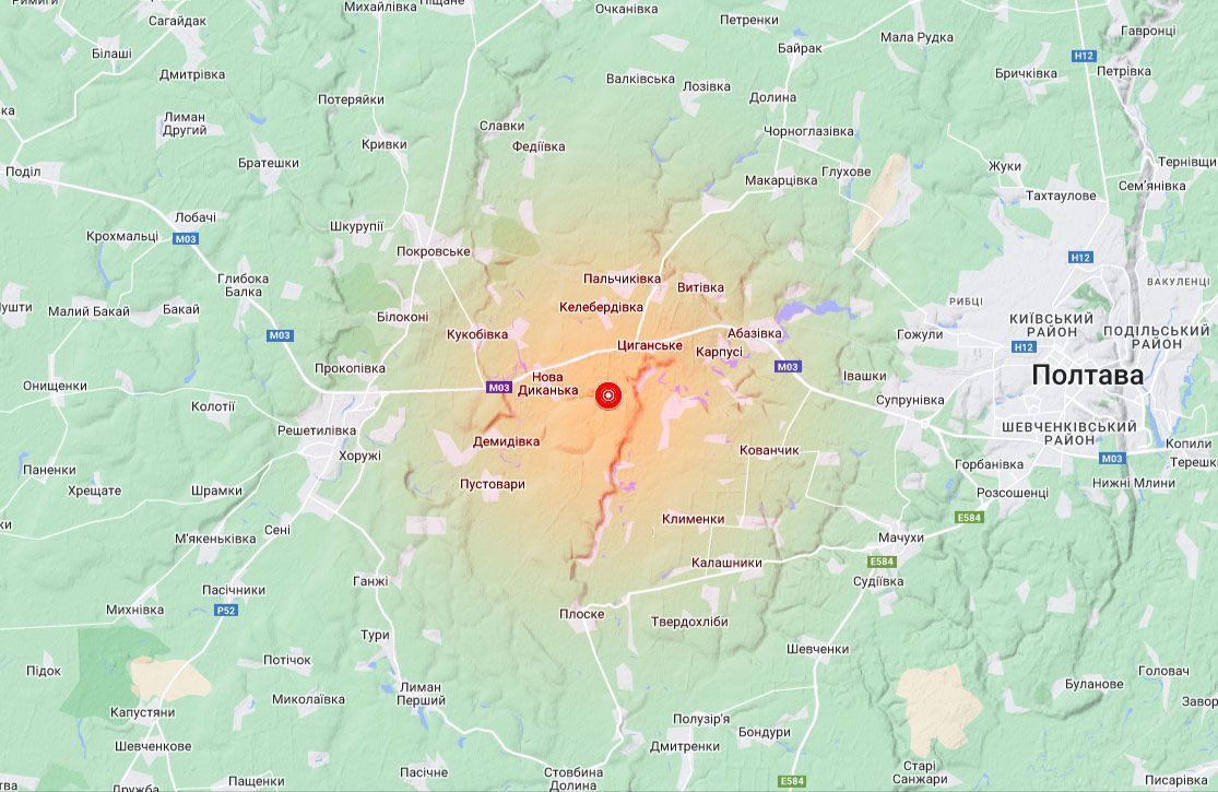 Землетрус на Полтавщині 16 лютого 2025 року Землетрус на Полтавщині 16 лютого 2025 року