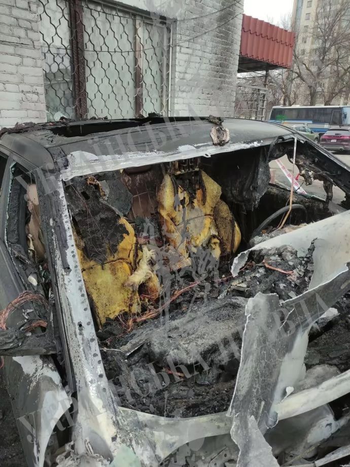 Все, що лишилося від авто. Фото: УП