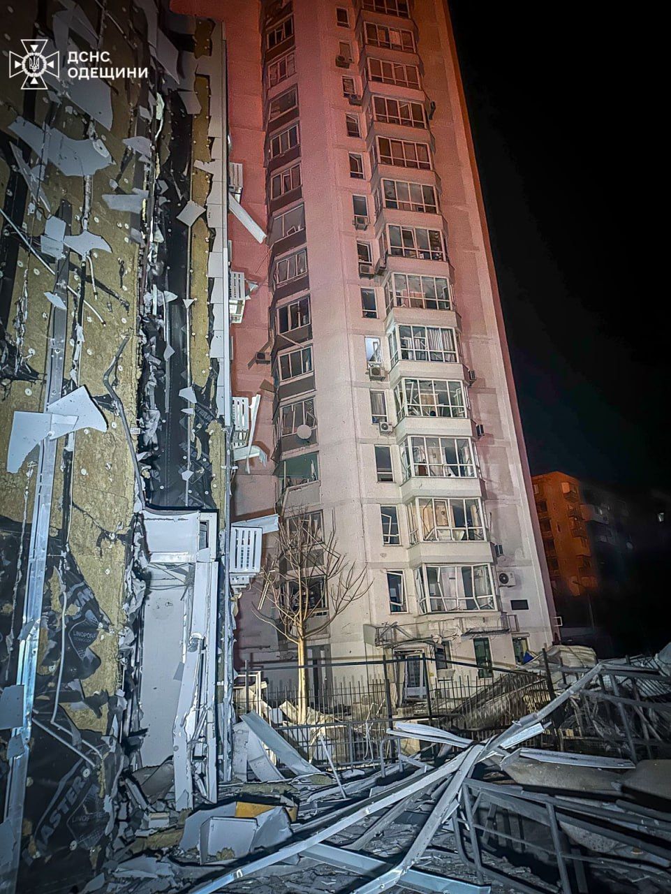 Наслідки удару по Одесі 19 лютого Наслідки удару по Одесі 19 лютого