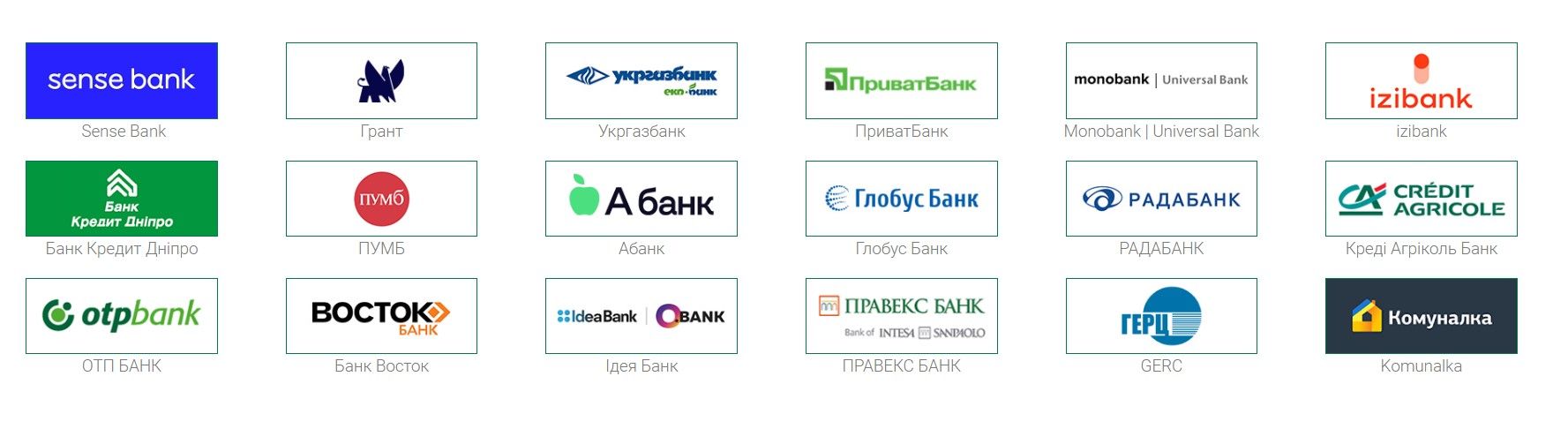 Перелік банків, які підтримують оплату через QR-код, сформований за правилами НБУ Перелік банків, які підтримують оплату через QR-код, сформований за правилами НБУ