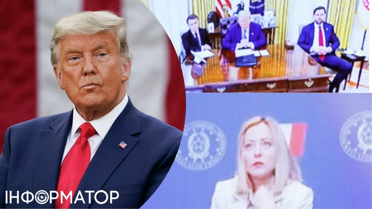 Еммануель Макрон на зустрічі з Дональдом Трампом