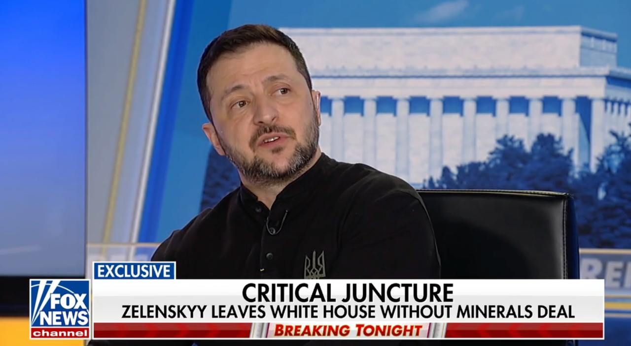 Мы готовы к миру, нам будет тяжело без поддержки США: главное из заявлений Зеленского на Fox News 1