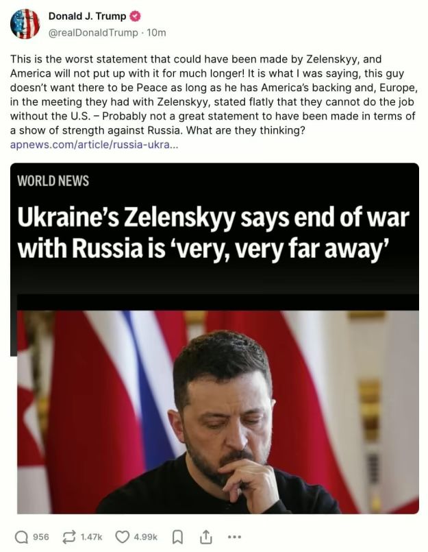 Трамп приостановил всю военную помощь Украине 1