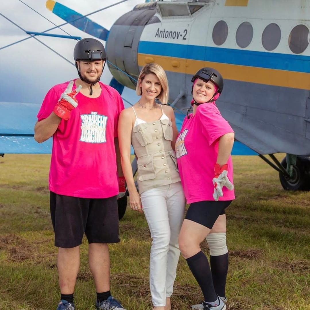 Анита Луценко и победители последнего на этот момент девятого сезона телешоу. Фото: Instagram/thebiggestloserua