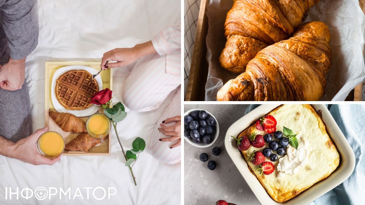 В приготуванні такого сніданку немає нічого складного, адже круасан і запіканку ви можете купити!