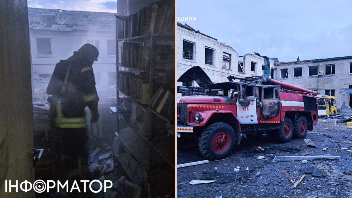 Росіяни ще двічі атакували рятувальників після ударів дронів по ліцею на Харківщині 1