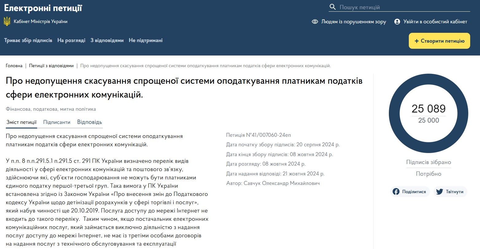 Українці підтримали петицію, а уряд - ні.