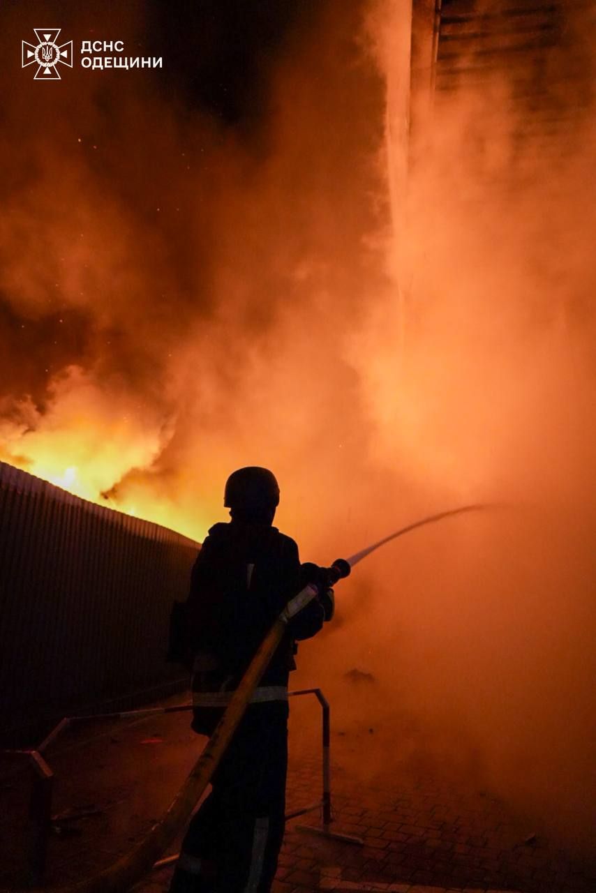 Пожежа після атаки