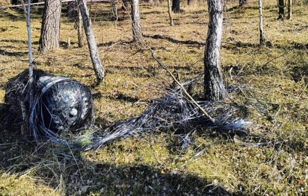 Уламок ракети Ілона Маска у лісомасиві Крижувково