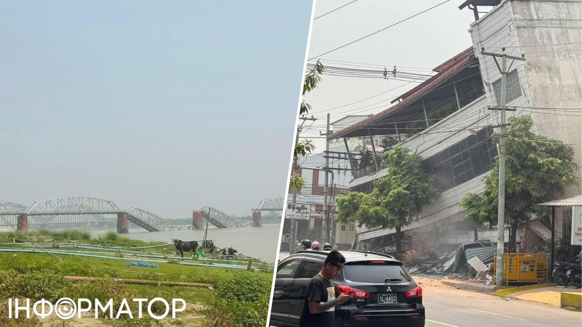 Разрушенные дома и смытые мосты: В Мьянме произошло сильное землетрясение, он задел Таиланд 1