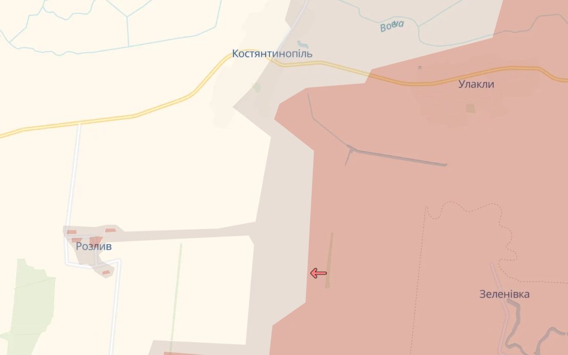 Продвижение окупантов в Разливе Продвижение окупантов в Разливе