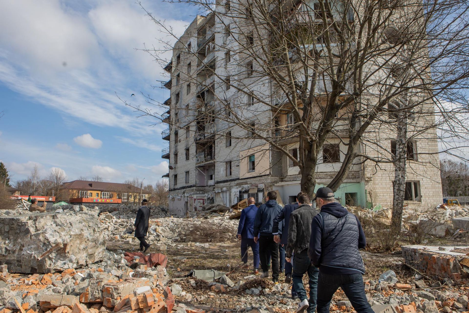 Бернс на деоккупированной Киевщине