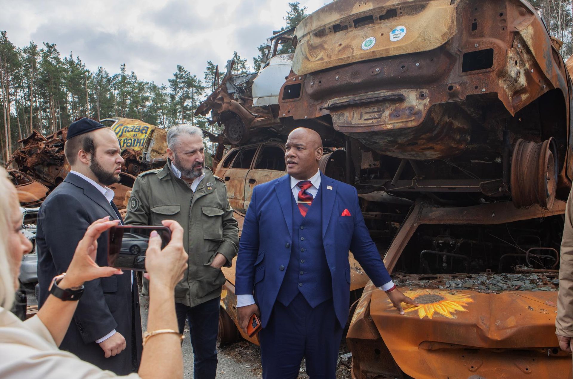 Бернс на деоккупированной Киевщине