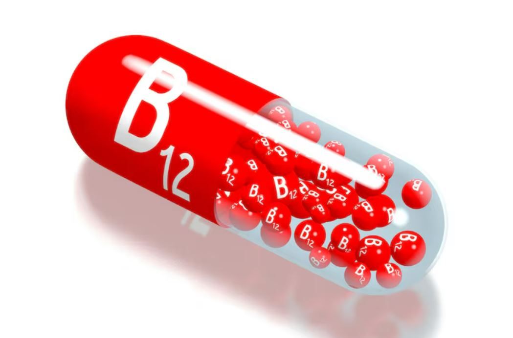 Вітаміну В12 вдосталь у бобових, зелені та м'ясі.