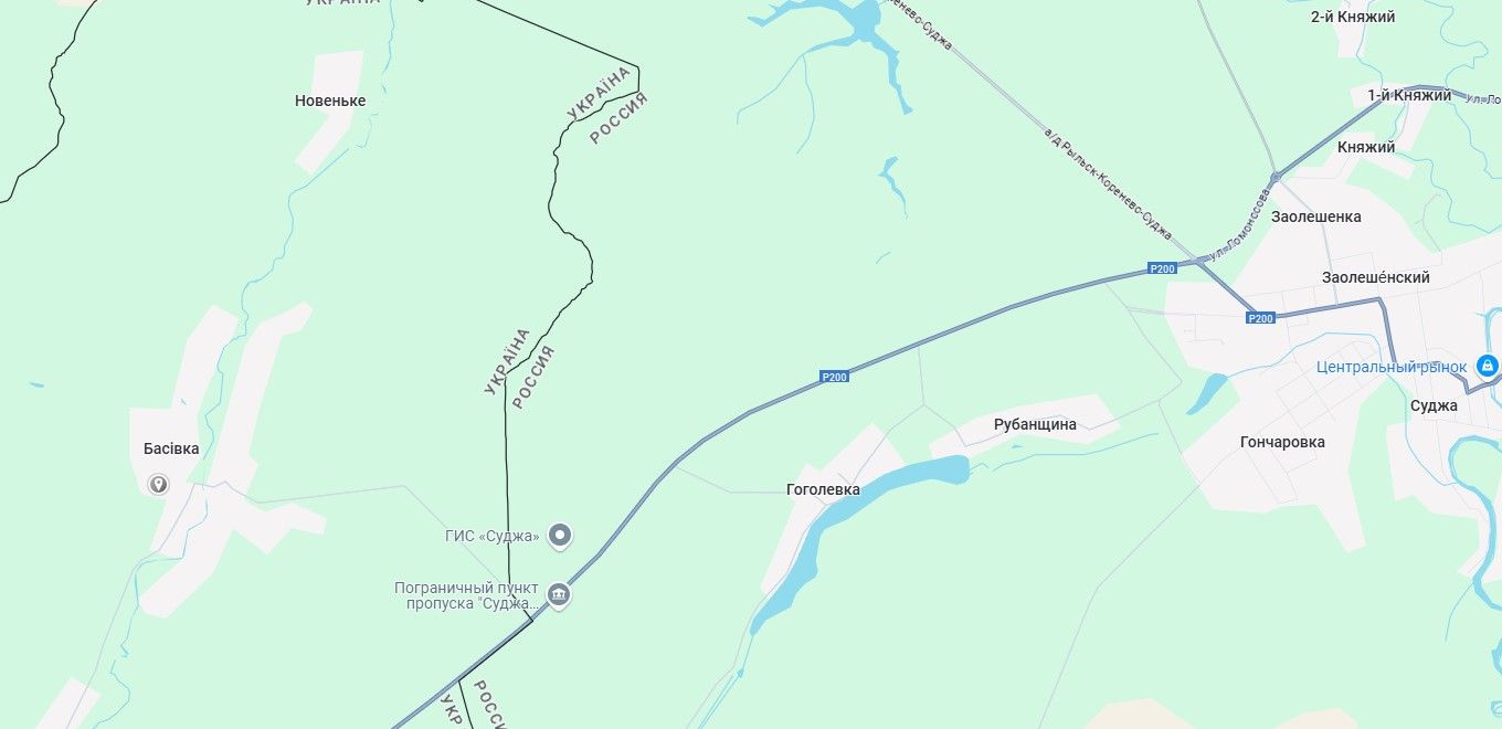 Басовка на карте