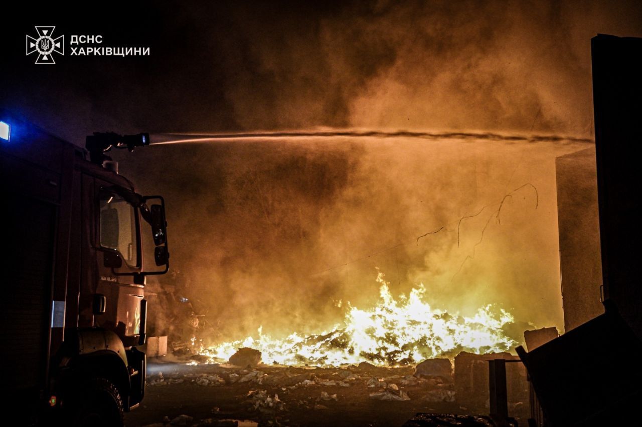 Пожежі після атак