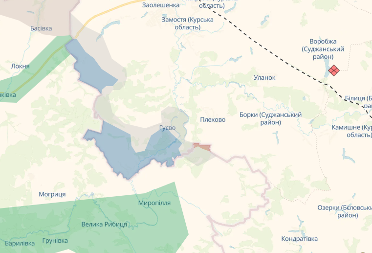 Росіяни просуваються на Курщині Росіяни просуваються на Курщині