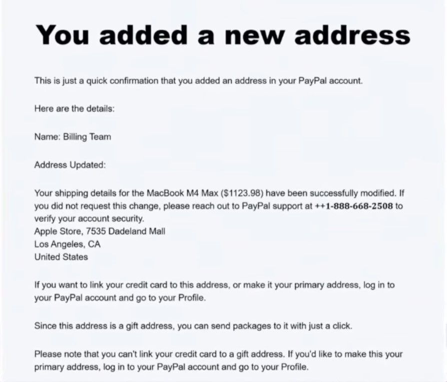 Мошенники прикидываются поддержкой PayPal и рассылают фишинговые сообщения Мошенники 1