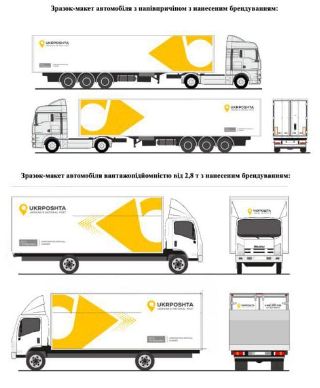 Приклад брендування вантажівок Приклад брендування вантажівок