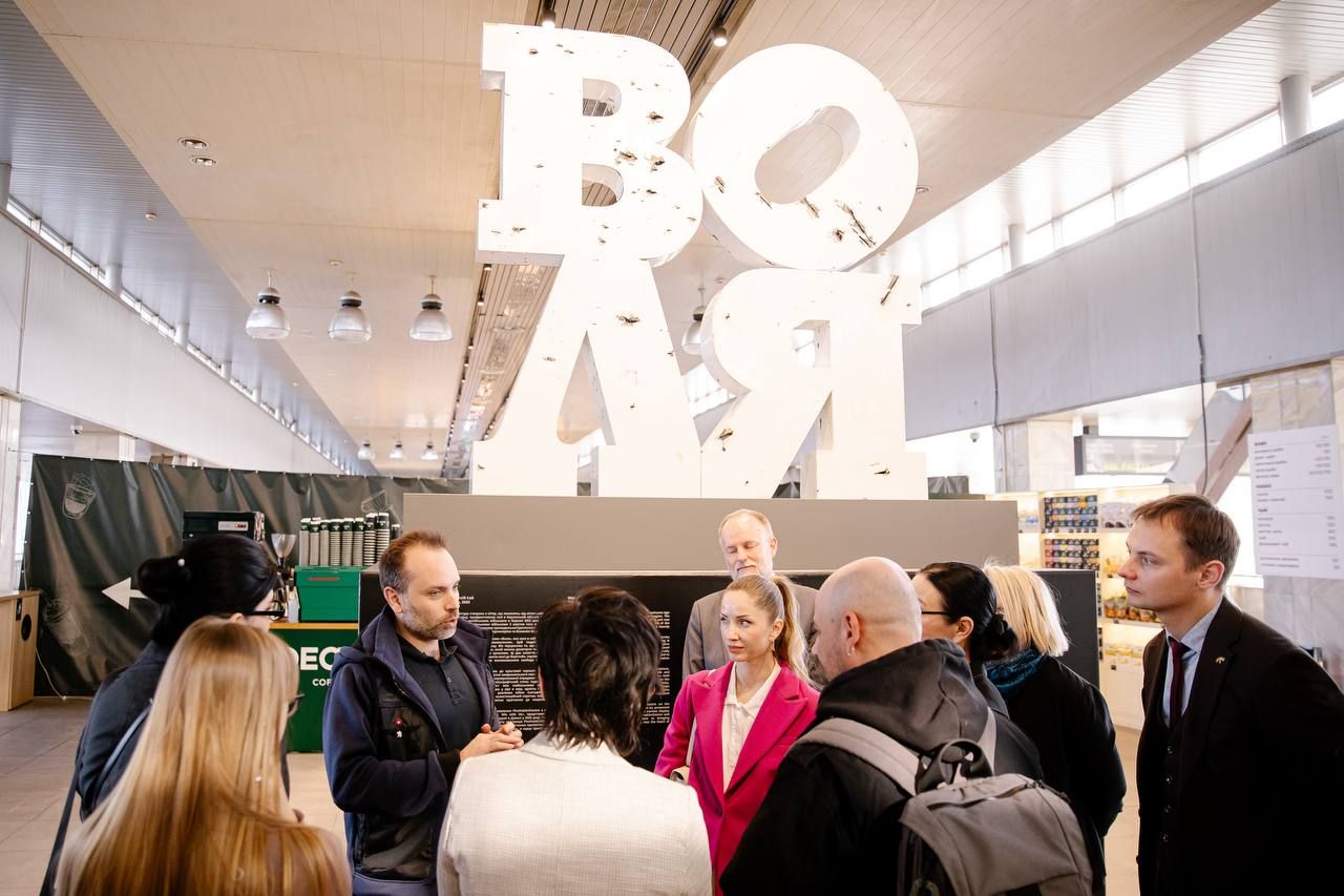 Скульптура Воля Олексія Сая Фото: Укрзалізниця Скульптура Воля Олексія Сая Фото: Укрзалізниця