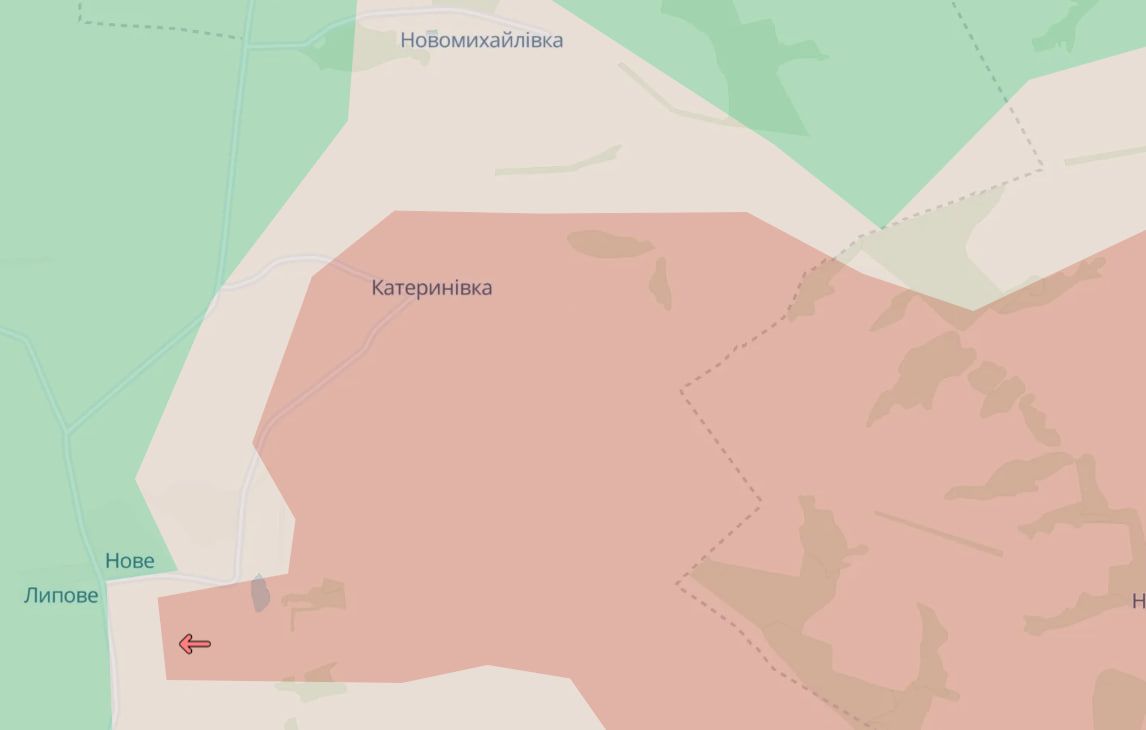 Продвижение врага возле Нового и в Екатериновке