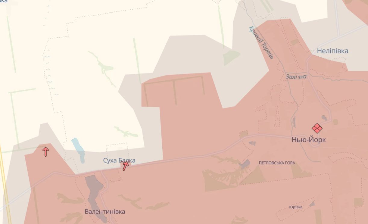 Продвижение врага у Сухой Балки