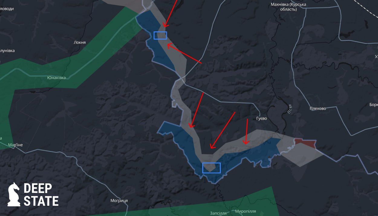 Россияне не вытеснили ВСУ из Курской области: в DeepState рассказали, где идут бои.