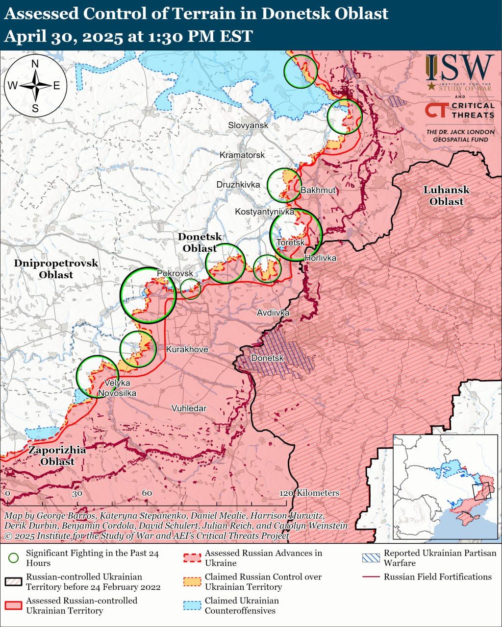 ISW про ситуацію на фронті: ЗСУ просуваються на Курщині, росіяни - у Торецьку 6