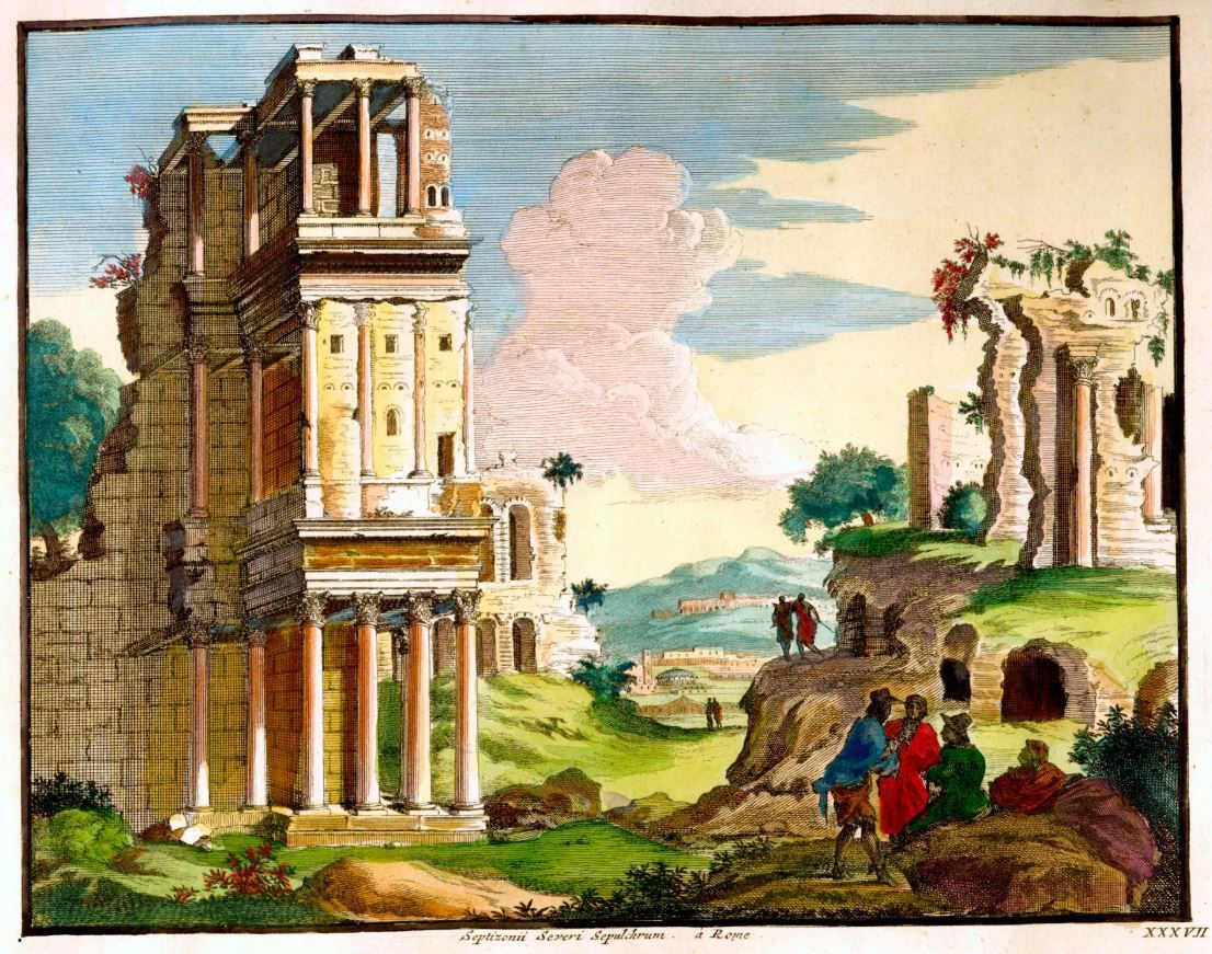 Зображення римського палацу, де заточили кардиналів.