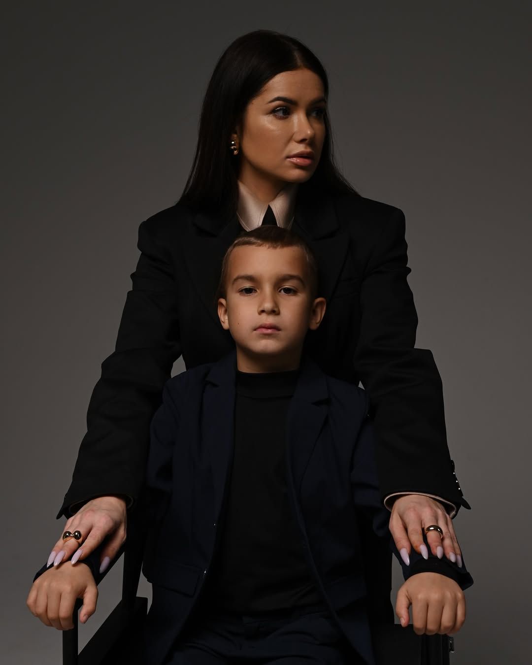 Алина Шаманская с сыном Артуром