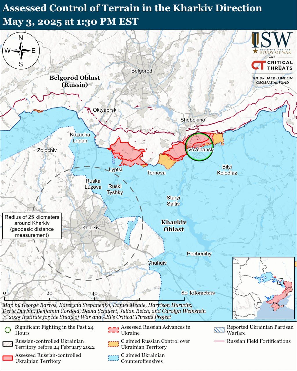 Ситуація на Харківщині. Карта - ISW Ситуація на Харківщині. Карта - ISW