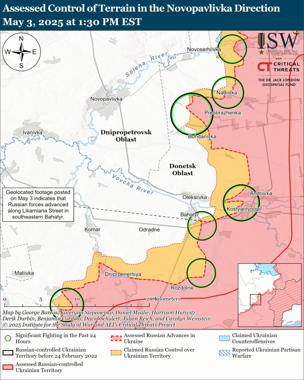 Ситуація на Новопавлівському напрямку. Карта - ISW Ситуація на Новопавлівському напрямку. Карта - ISW
