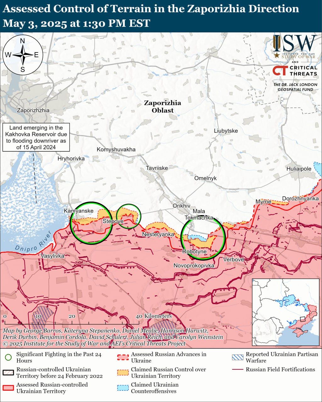 Ситуація на Запоріжжі. Карта - ISW Ситуація на Запоріжжі. Карта - ISW