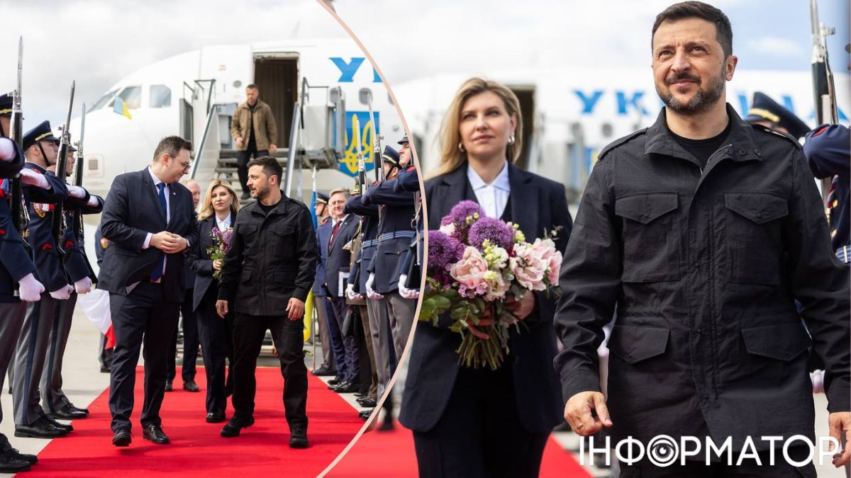 Зеленский с первой леди прибыл в Чехию