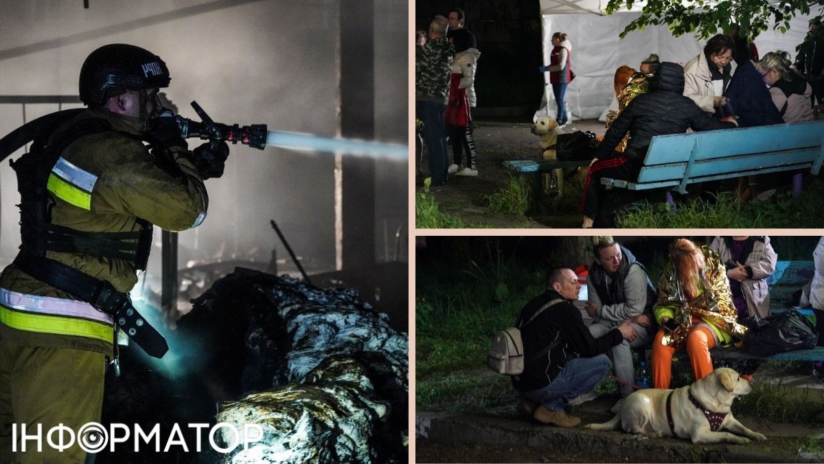 У поліції показали перші хвилини після російської атаки по Черкасах