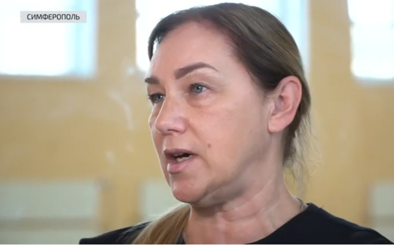 Оксана Ризадинова на российском телевидении в оккупированном Крыму