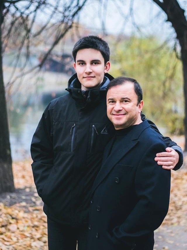 Павел Зибров с сыном Павлом