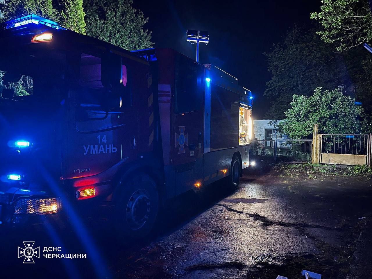 Пожежники боролися з вогнем на Уманщині. Фото - ДСНС Пожежники боролися з вогнем на Уманщині. Фото - ДСНС