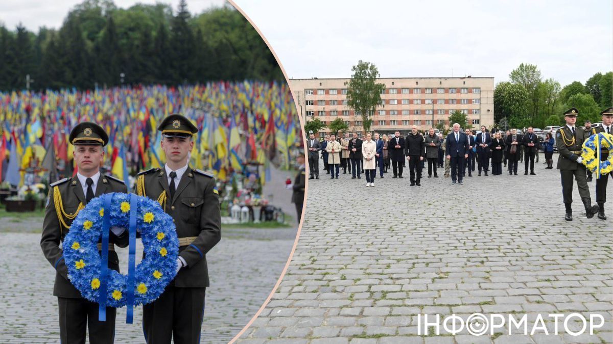 Голови МЗС ЄС у Львові вшанували загиблих у Другій світовій 3