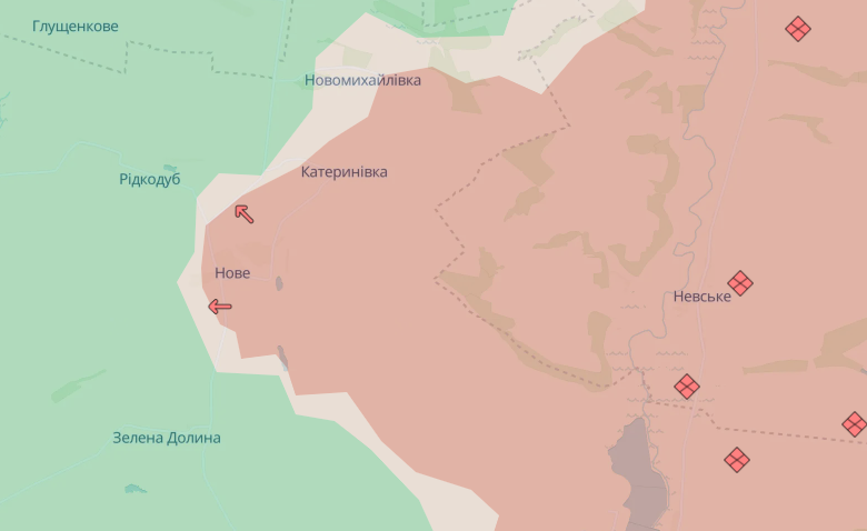 Россия оккупировала Новое в Донецкой области. Карта - DeepState